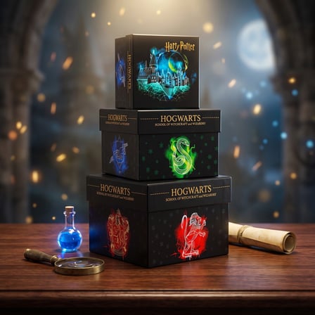 BakGelAl Harry Potter Hogwarts Lisanslı Dekoratif Saklama Kutusu – Hogwarts Constellation (Takımyıldızı) Tasarımlı