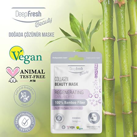 Deep Fresh Tek Kullanımlık Collagen Canlandırıcı Sıkılaştırıcı Yüz Maskesi 3 adet