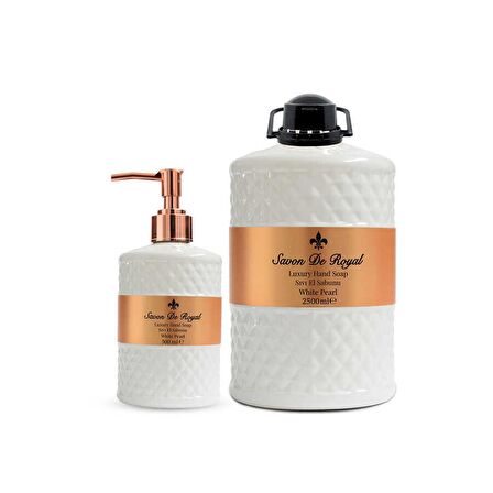 Savon De Royal Luxury Vegan Sıvı Sabun White Pearl 2,5 lt & 500 ml