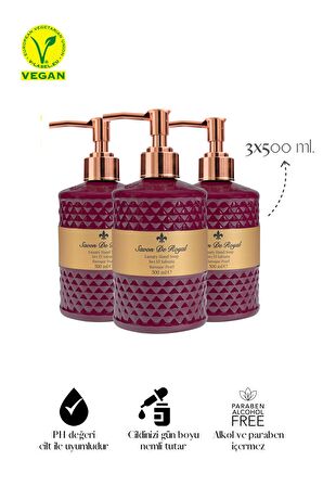 Luxury Vegan Sıvı Sabun Baroque Pearl 3 x 500 ml