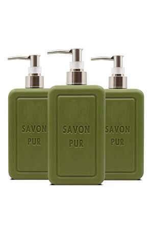 Savon Pur Luxury Vegan Sıvı Sabun Yeşil 3 x 500 ml