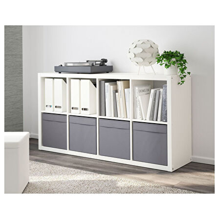 Kutu, koyu gri, 33x38x33 cm