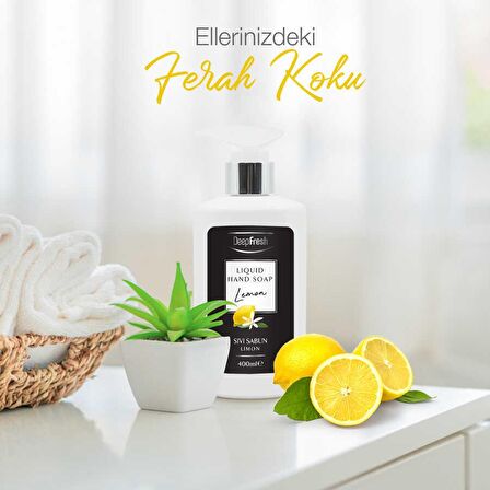 Deep Fresh Parfümlü Sıvı Sabun Limon 3 x 400 ml