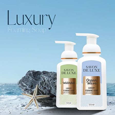 Savon De Luxe Purity Waterfall ve Ocean Wave Köpük Sıvı Sabun 500 ml × 2 Adet