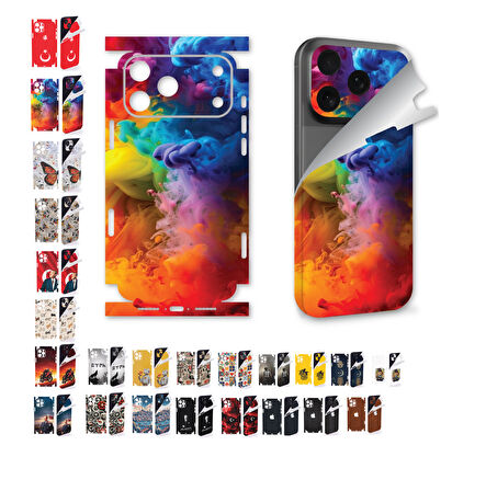 Apple İphone 14 full kaplama koruma sticker kılıfsız kullanım çizilme önleyici BAYRAK 1