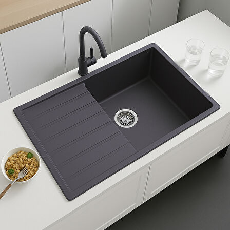 Granit Evye GIFU Series Anthracite 86x50 (ANTRASİT) 