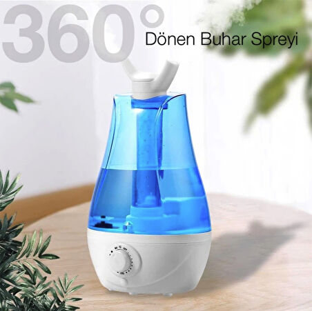 Büyük boy Ultra sis buhar makinası 3.5 litre çocuk ve bebek odaları için ev hava nemlendirici