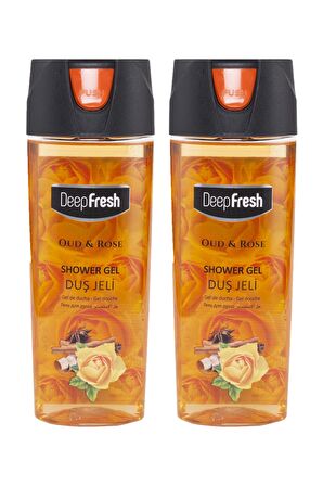 Deep Fresh Gül Aromalı Canlandırıcı Tüm Ciltler İçin Kalıcı Kokulu Duş Jeli 2 x 500 ml