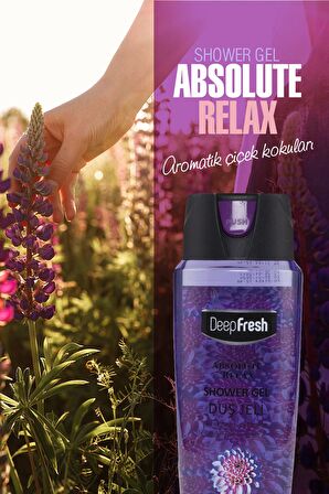 Deep Fresh Absolute Relax Tüm Ciltler İçin Kalıcı Kokulu Duş Jeli 2 x 500 ml