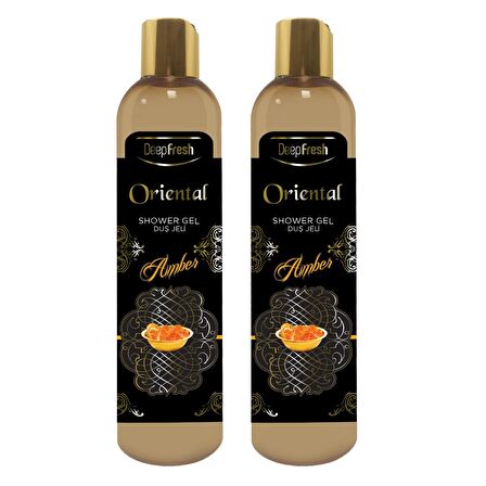 Deep Fresh Oriantel Amber Aromalı Nemlendirici Tüm Ciltler İçin Kalıcı Kokulu Duş Jeli 2 x 400 ml