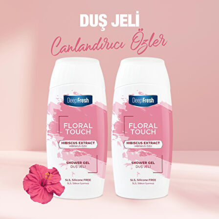 Deep Fresh Floral Touch Duş Jeli Hibiskus Özü 400ml 2 Adet