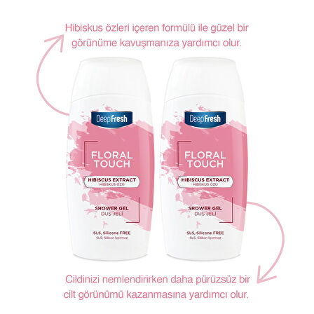 Deep Fresh Floral Touch Duş Jeli Hibiskus Özü 400ml 2 Adet