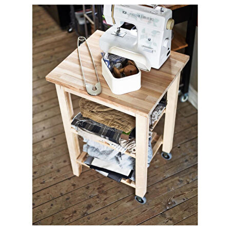 Servis arabası, huş, 58x50x85 cm