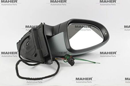 AYNA DIŞ DİKİZ GOLF6 2008-2012 ELEKTRİKLİ, ISITMALI, SİNYALLİ, ASTARLI SOL 5K0857507AD9B9