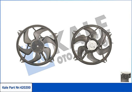 FAN MOTORU PEUGEOT P406 1998-2004 280W-385MM 1250 G0 1250 F4