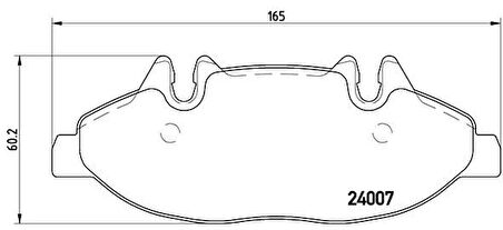 FREN BALATASI ON MERCEDES VITO W639 2003 A0064204320
