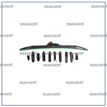 SİLECEK SÜPÜRGESİ TEK TİP ÜNİVERSAL 11 APARATLI 21 HYBRID (530MM) 29952