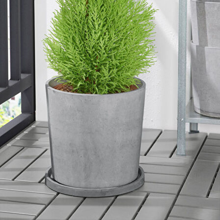 Saksı altlığı, açık gri, 27 cm