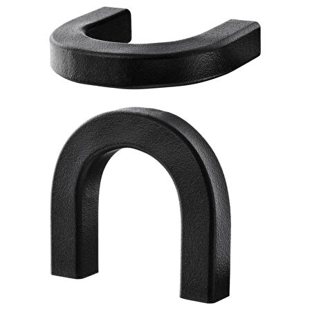 Kulp, siyah, 40 mm, 2 adet
