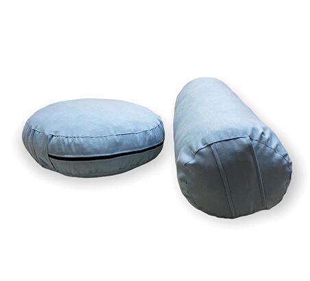 Bolster Minderi & Meditasyon Minderi / Antibakteriyel Duck Kumaş / İkili Set