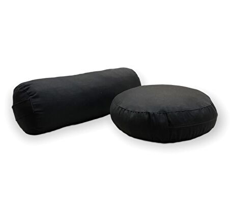 Bolster Minderi & Meditasyon Minderi / Antibakteriyel Duck Kumaş / İkili Set