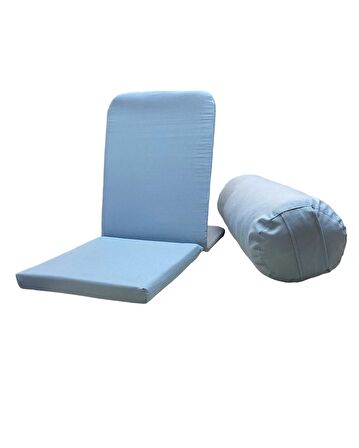 Meditasyon Sandalyesi (Backjack) & Bolster Minderi / Antibakteriyel Duck Kumaş - 2'li Set