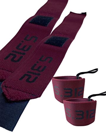 Pro Wrist Wraps 2'li Paket - Halter, Crossfit, Power Lifting Bilek Bandajı 50 Cm X 6 Cm