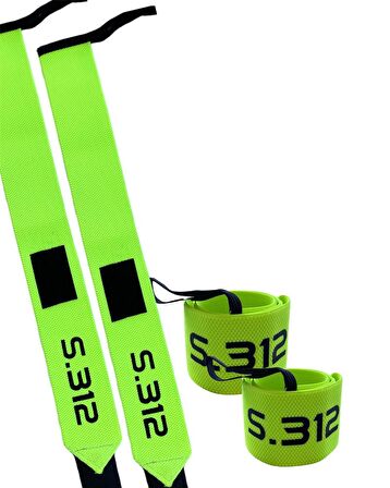 Pro Wrist Wraps 2'li Paket - Halter, Crossfit, Power Lifting Bilek Bandajı 50 Cm X 6 Cm