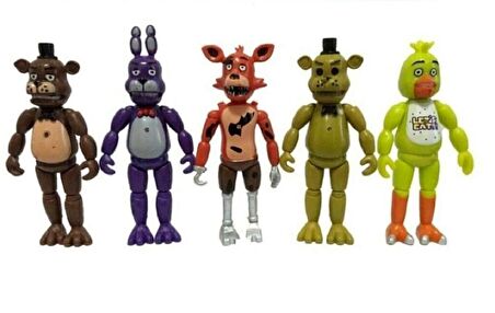 Five Nights At Freddys Oyun Karakterleri 6'lı Set Büyük Boy