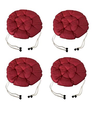 Yuvarlak Tabure Minderi - Puf Minder 4 Adet - 40 CM Çapında