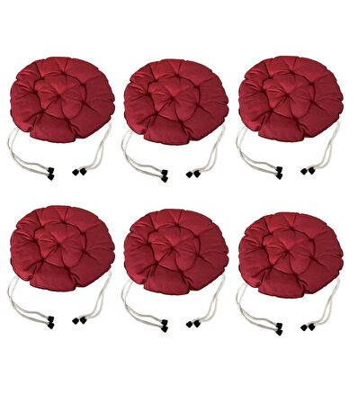 Yuvarlak Tabure Minderi - Puf Minder 6 Adet - 40 CM Çapında
