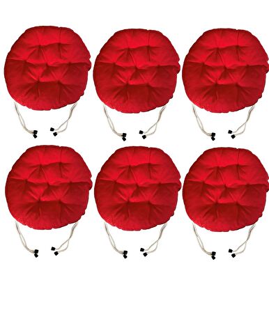 Yuvarlak Tabure Minderi - Puf Minder 6 Adet - 40 CM Çapında