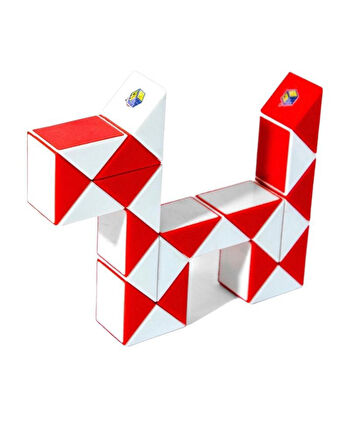 Magic Snake 3D Rubik Zeka Küpü Kırmızı Renl Yılan Küp Oyuncak