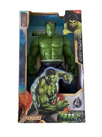 Süper Power Hero Yeşil Hulk Figürü Sesli ve Işıklı Avengers Yellow Hulk