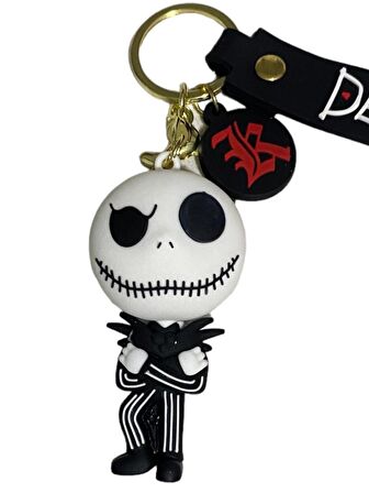 Jack Skellington Noel Öncesi Kabusu Figür Anahtarlık Ve Çanta Aksesuarı 