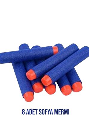 Sünger Dart Atan Tabanca - Çoklu Şarjörlü Soft Nerf Mermi Atan Rapid Tabanca - Master Rapid Fire 8