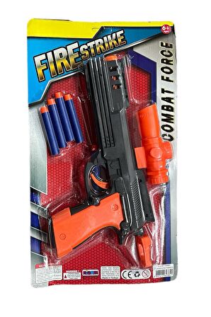 Sünger Dart Atan Combat Tabanca -Fire Strake Soft Nerf Mermi Atan Tabanca 30 Cm