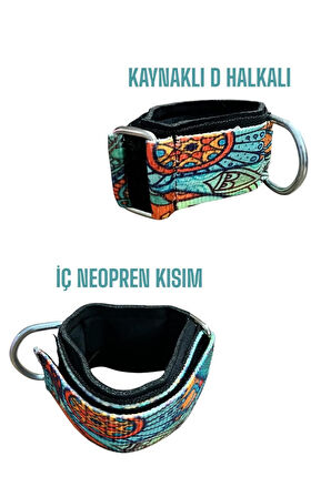 Ayak Bilek Kayışı Ayak Çekiş Aparatı Direnç Egzersiz Lastiği Çekme Aparatı Dijital Baskılı 1 Çift