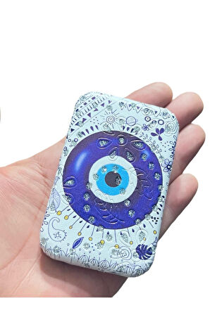 Zirkon Taşlı, Özel Desenli Küçük Makyaj Aynası - Seyahat Aynası - Çanta İçi Küçük Ayna