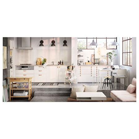 Servis arabası, huş, 100x43x90 cm