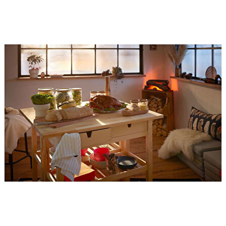 Servis arabası, huş, 100x43x90 cm