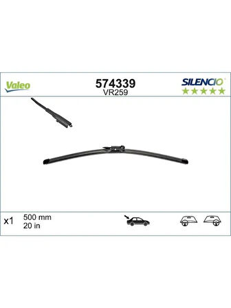 VALEO SILENCIO X TRM FLAT BLADE VM259 (X1) / (500 MM) / (ARKA) OPEL INSIGNIA (09 )