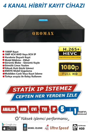 2 Kameralı Set - Gece Renkli Gösteren Hareket Algılayan Güvenlik Kamerası Seti E504W