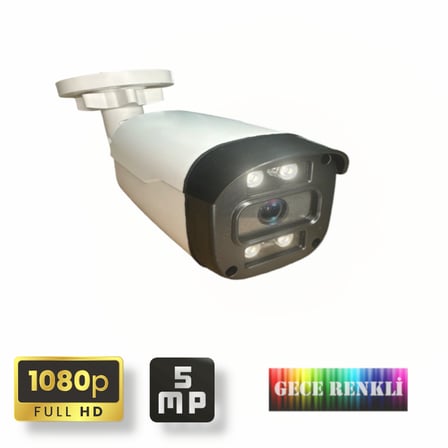 2 Kameralı Set - Gece Renkli Gösteren Hareket Algılayan Güvenlik Kamerası Seti E504W