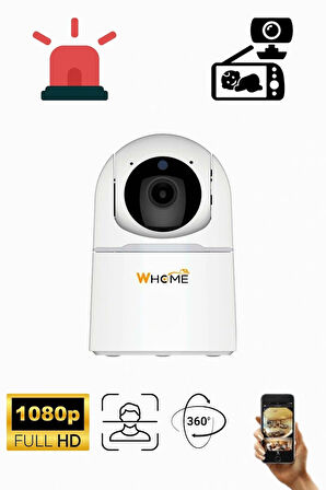 Whome Yapay Zeka Destekli 360° Bebek Kamerası Gece Görüşlü - SBD_2