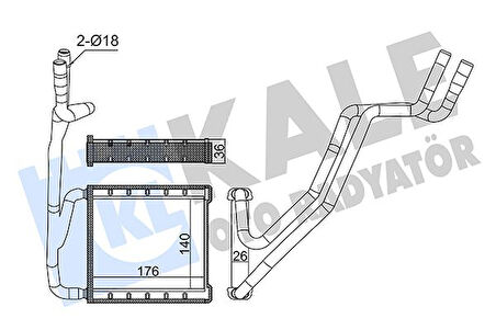 KALORİFER RADYATÖRÜ FİESTA 2017 H1B118B539AA H1BH18B539AA 2092409