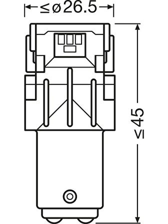 LED AMPUL 12 V W21W