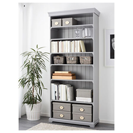 Sepet, gri, 25x29x15 cm