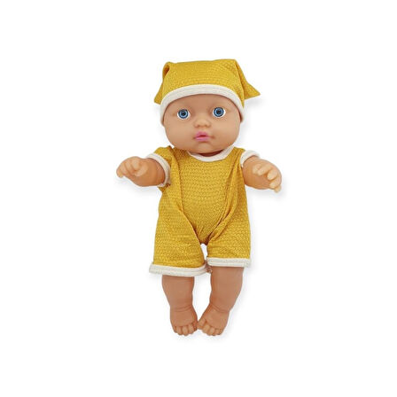 Kıyafetli Et Bebek 35 cm - LMN208 - Sarı