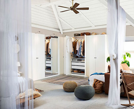 Gardırop kapağı, beyaz, 50x195 cm